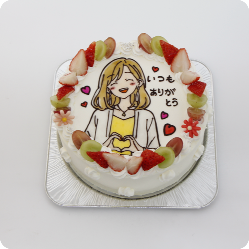 イラストケーキ(キャラクター1体)【6号・18cm/6~8人様用】