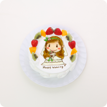 イラストケーキ（人物１体）【5号・15cm／3~5人様用】