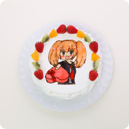 イラストケーキ（キャラクター１体）【6号・18cm／6~8人様用】