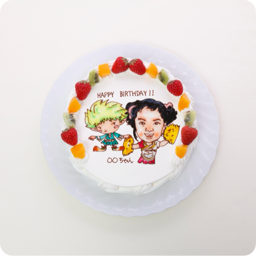 コラボケーキ（キャラクター2体）【10号・30cm／20人様~用】