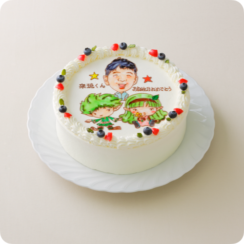 コラボケーキ（キャラクター3体）【9号・27cm／15~20人様用】