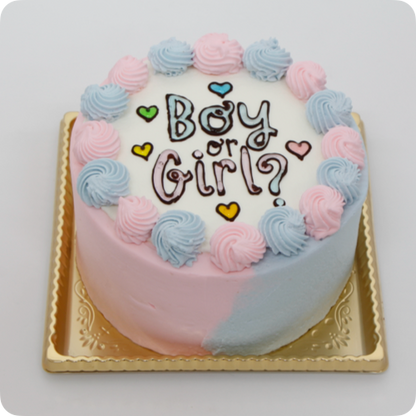 ジェンダーリビールケーキ【10号・30cm／20人様~用】