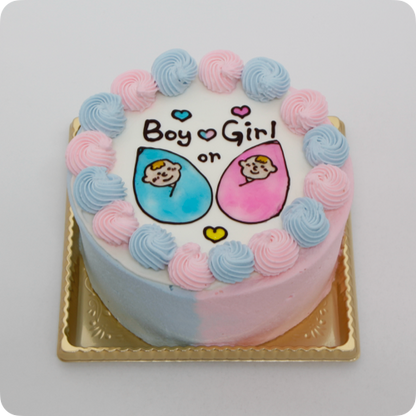 ジェンダーリビールケーキ【10号・30cm／20人様~用】